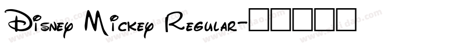Disney Mickey Regular字体转换